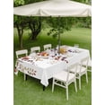 thumbnail image 5 of 60x102 Inch Outdoor Tablecloth with Umbrella Hole Zipper Rectangle Fall Leaves Rectangular Tablecloths Outside Waterproof Farmhouse Watercolor Leaf Fruit Berry Plant Patio Table Cover for Picnic, 5 of 8