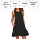 thumbnail image 2 of Vestido informal de verano para mujer, camiseta, vestido playero plisado liso, 2 of 5