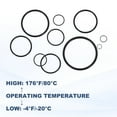 thumbnail image 4 of 200 Pack 008 Nitrile O-rings, 90 Durometer 3/16" ID, 5/16" OD, 1/16" Width, Black, 4 of 6