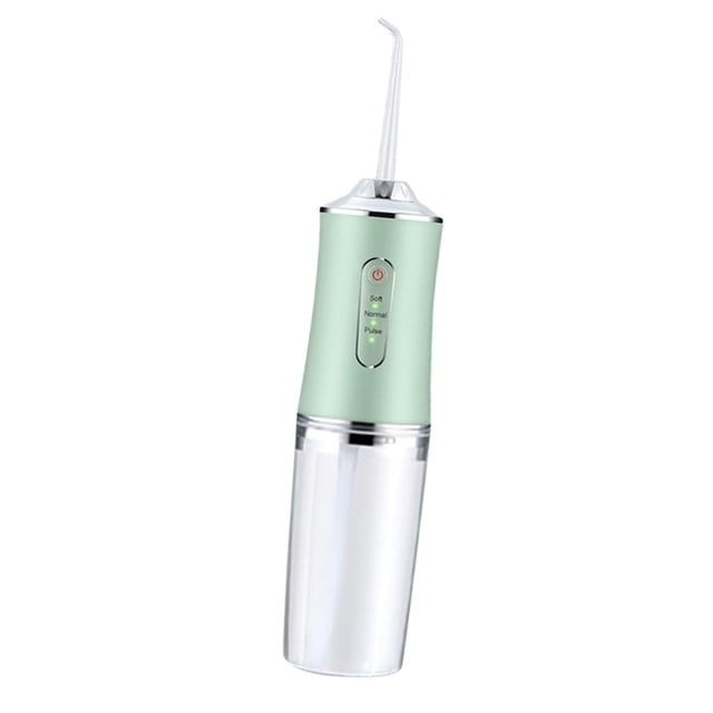 Portable Rechargeable Electric Irrigator with 4 Nozzles, Efficient Clean Teeth, Adjustable Modes, Memory Function, Compact Design for Travel
