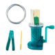 thumbnail image 5 of Mini máquina de tejer doméstica para hacer nudos de cola de pescado, bufandas y suéteres, color verde, 5 of 9
