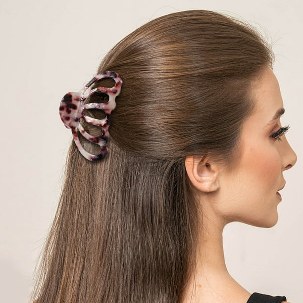 Ganfancp Clip En Forma de Garra - Sujeción Fuerte, Cómodo Diseño de Corte Abierto - Ideal para Cabello Largo, Fino a Medio, Rizado U Ondulado - para Todas Las Texturas de Cabello Rebajas Hoy Liquidac
