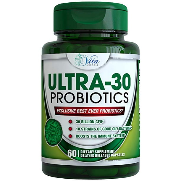 Probiotics 30 Billion CFU 18 Strains Best Probiotics Women and Men -