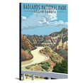 thumbnail image 1 of Badlands National Park, South Dakota - Road Scene - Lantern Press Artwork (16x24 Gallery Wrapped Stretched Canvas), 1 of 4