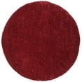 thumbnail image 2 of SAFAVIEH August Carlene Solid Plush Shag Area Rug, Burgundy, 11' x 11' Round - Large - Modern Design, Burgundy, Non-Shedding & Easy Cleaning, Ultra Plush Thick Pile, Ideal for Living Room, Bedroom, 2 of 9