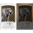 thumbnail image 2 of Caroline's Treasures LH9082CNL Weimaraner Candy Corn Halloween Portrait Ceramic Night Light, 6x4x3", multicolor, 2 of 2