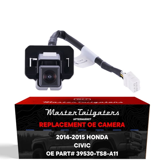 Master Tailgaters Replacement for Honda Civic Coupe w/ Wide Angle (2014-2015) Backup Camera OE Part # 39530-TS8-A11