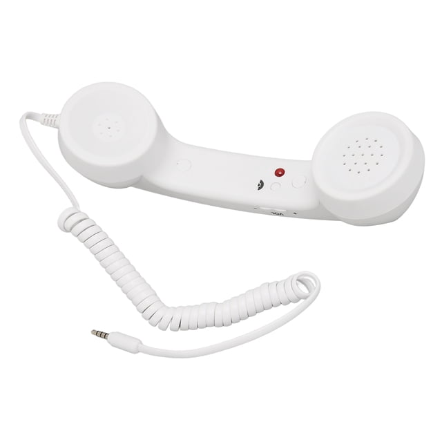 Combiné Téléphonique Rétro 3,5 mm, Combiné Téléphonique Haut-Parleur Portatif Micro, Récepteur Portatif Haut-Parleur Micro pour Téléphone Intelligent Ordinateur