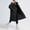 *Black, variant on ClodeEU Women's Winter Mid Length Hooded Padded Coat, Oversized Warm Puffer Long Coats Jackets Khaki,Womens Plus XL