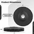 thumbnail image 3 of Strip Discs Stripping Wheel for Angle Grinder, Strip Discs Abrasive 4'' x 5/8'', Paint Stripper Wheels for Clean and Remove Paint Rust Oxidation, Black, 5 PCS, 3 of 5