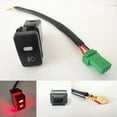 thumbnail image 6 of Red LED Backlit Fog Light ON/OFF Switch Kit w/ Switch Plug With 6" Extension Wires for 2006-2009 Toyota 4Runner, 6 of 12