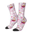 thumbnail image 1 of Fotbe Easter Rabbit Calcetas Largas con Estampado para Hombre y Mujer – Calcetas de Compresión Transpirables y Elásticas, Viajar y Uso Diario Talla 5-11, 1 of 6
