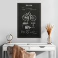 thumbnail image 2 of Elephant Stock Vintage Bicycle Bw Patent Wall Art - Vertical Canvas Wall Art - Living Room Wall Decor - Transportation Canvas - Black And Gray Decor - 20" x 30", 2 of 4