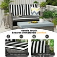thumbnail image 3 of DTTRA Outdoor Loveseat Cushion Set, 48 x 24 Inch, Water Repellent, 3-Year Fade Resistant, Patio Furniture Cushions with Removable Cover, Ties and Hidden Zipper for Sofa Bench Couch Pads Set, 3 of 8