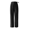 thumbnail image 4 of Wide Leg Pants for Women Black Pants Women High Waisted Palazzo Pants Women Baggy Pants Womens Casual Pants, 4 of 5