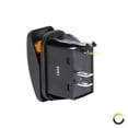 thumbnail image 4 of 5pc 12V DC 20A 3-Pin SPST LED On/Off Rocker Switch Kit - AMBER, 4 of 4