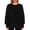C-Black290, variant on DHFJKG Fashion Knit Sweaters For Women Long Sleeve Crewneck Pullover Soft Comfortable Fall Casual Solid Color Loose Fit Sweater Trendy Tops