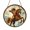 Acrylic 3.5 Inch, variant on Artistic Arrow Symbol Stained Glass Suncatcher – Window Decor2001