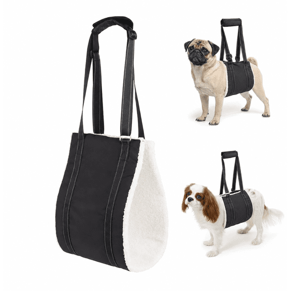 Adjustable Dog Hind Leg Support Sling, Soft Padded Dog Lift Harness for Injured, Disabled & Post-Surgery Small Dogs(Small)