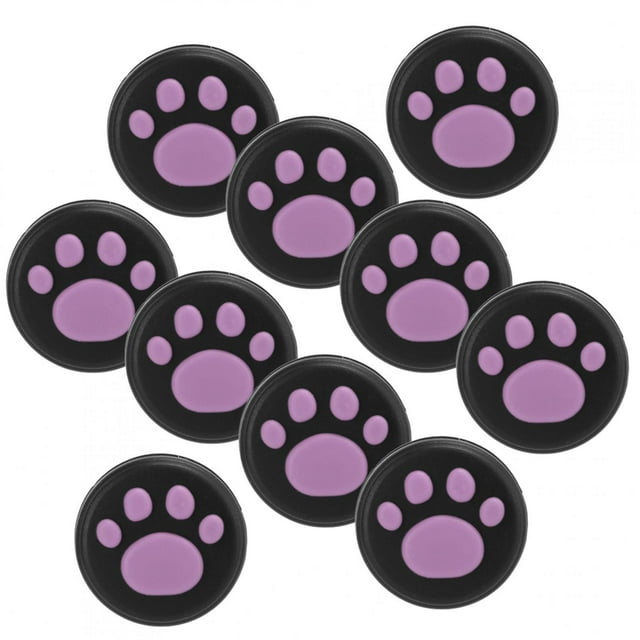 Cubierta de los apretones del pulgar de la pata de gato, apretones del pulgar de la pata de gato Joystick de la pata de gato Agarre del pulgar Tapa de silicona Máxima comodidad