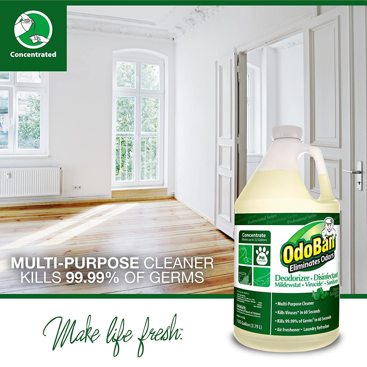 Odoban Professional Cleaning And Odor, Odoban On Laminate Floors