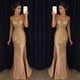 thumbnail image 4 of Vestido largo de verano con tenedor bronceador, vestido de noche, vestido largo, 4 of 4