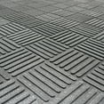 thumbnail image 3 of Rubber-Cal "Dura-Scraper Checkered" Commercial Entrance Mat - 3/8 in x 3 ft x 4 ft - Black Rubber Doormats, 3 of 6