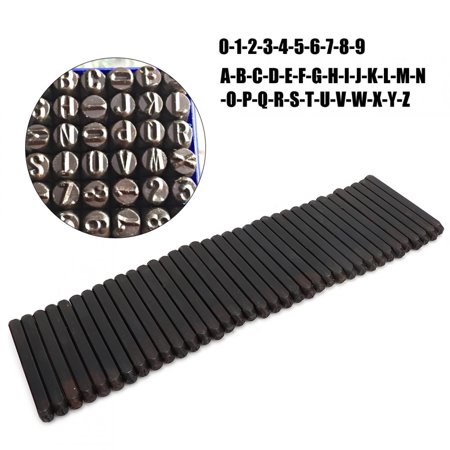 Gupbes Number Stamp Punch Stamp Punch Die 36pcs Set 3mm Steel Alphabet Letter Number Stamp Punch Die Processing Diy Tool Walmart Canada