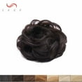 thumbnail image 3 of SEGO Messy Human Hair Bun Extensions Straight/Curly Fake Hair Bun Hairpiece for Updo Style Chignon for Women Donut Ponytail, 3 of 6