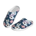 thumbnail image 2 of Lsque Flowers Pattern Womens Comfort Cotton on Scuff With Memory Foam and Anti-skid Sole Slipper-37/38, 2 of 7