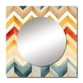 thumbnail image 2 of Designart "Ivory Boho Retro" 0 Square Mirror For Wall Decor - Large Beige Square Printed Wall Mirror Art - Square Glam Mirror - Wall Mounted Square Large Mirror, 2 of 5