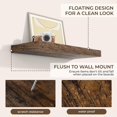 thumbnail image 3 of 24Inch Floating Shelves for Wall 2 Pack Shelves for Bedroom|Kitchen|Bathroom Wall Mounted Rustic Wood Floating Shelf with Invisible Brackets, 3 of 12