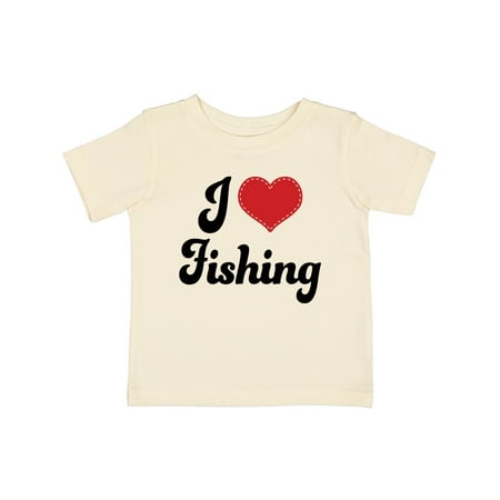 

Inktastic I Love Fishing Gift Baby Boy or Baby Girl T-Shirt