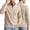 Khaki, variant on Mens Quarter Button Sweaters Regular Fit Casual Mock Neck Jacquard Knit Pullover Casual Dress Sweaters, Chest Pocket, Fall Winter Sweaters for Business, Office, Travel, Outdoor