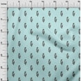 thumbnail image 2 of oneOone Cotton Flex Pastel Mint Fabric Leaves & Floral Block Diy Clothing Quilting Fabric Print Fabric By Yard 40 Inch Wide, 2 of 4