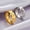 Silver crescent, variant on Dainty Heart Dangle Ring for Girl Couple Moon Charm Gifts Stainless Steel