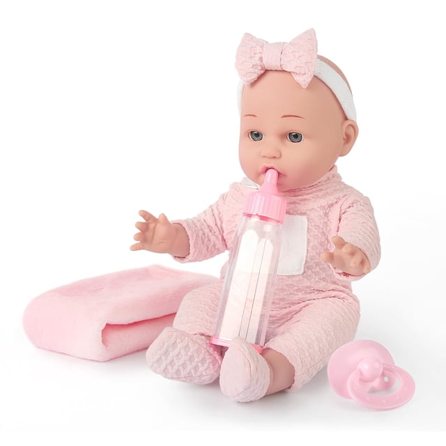 Baby Doll Chyyeerkidd de 12 pulgadas con chupete, biberón y manta