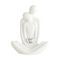 thumbnail image 1 of Pareja amantes de la estatua adorno abrazando figura de pareja para la decoración del día de San Valentín regalos de boda apartament hotel decoración Corazón de amor plateado, 1 of 8