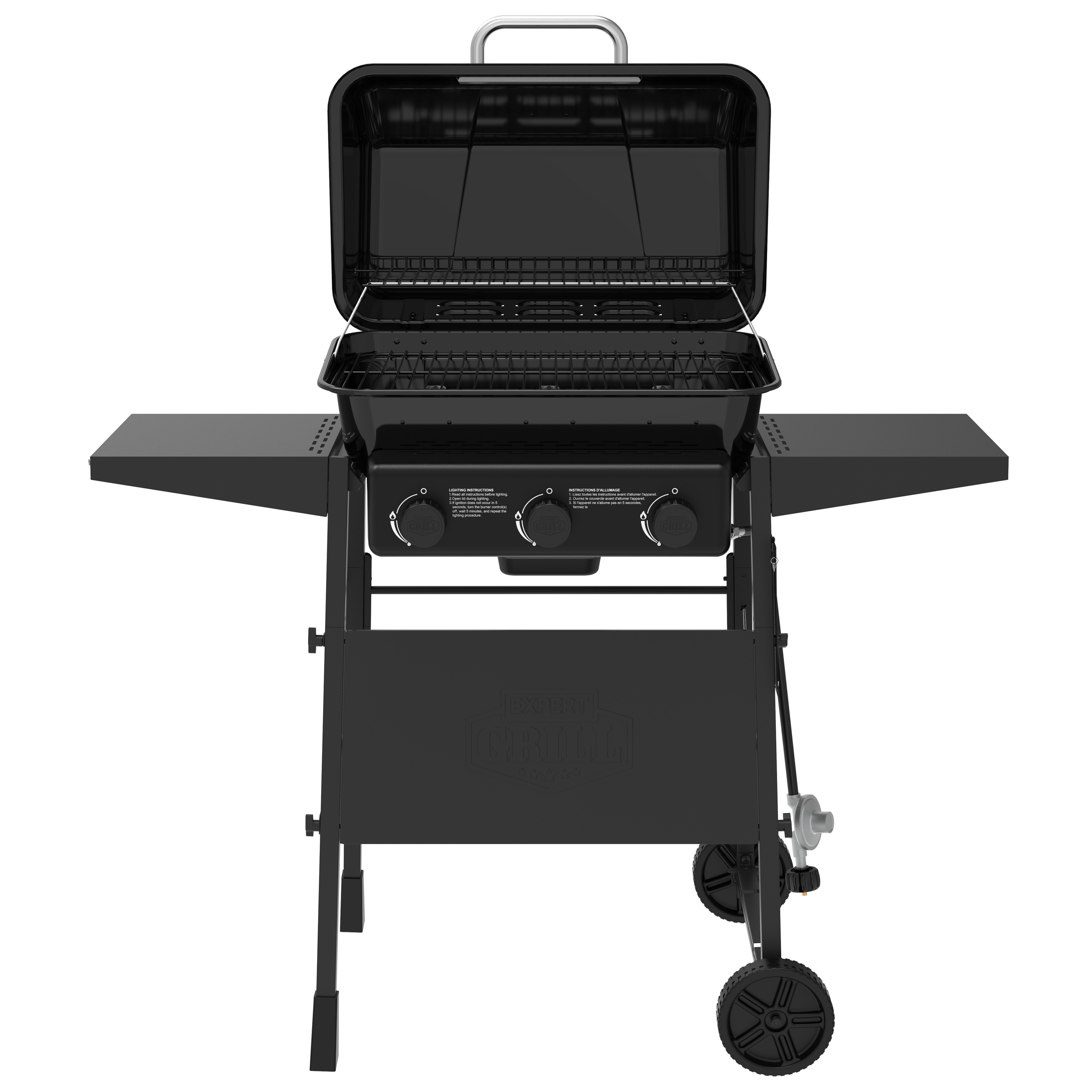 Expert Grill 3-Burner Propane Gas Grill with Side Shelves photo 5