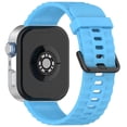 thumbnail image 1 of Silicone Strap with Black Buckle for Huawei Watch Fit 4 Pro 4 3 Breathable Watch Band - Green, 1 of 5