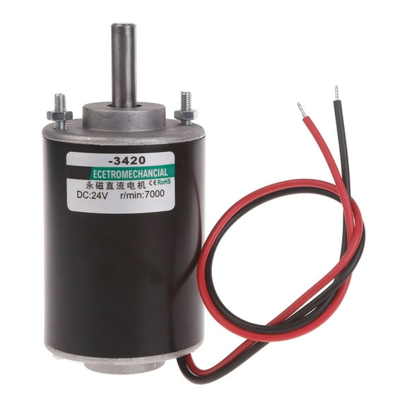 Permanent Magnet DCMotor 12/24V 30W CWCCW For Generators High Speed Low Noise for Machines Small Cut