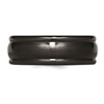 thumbnail image 2 of Bague Alliance pour Homme en Titane 8 mm, Bombée, Polie Noire, 2 of 4