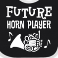 thumbnail image 4 of Inktastic Future French Horn Player Childs Music Boys or Girls Baby Bib, 4 of 4