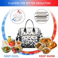 thumbnail image 4 of Halloween Bat Swarm Pattern Womens Lunch Box for Work,Insulated Large Lunch Bag for Tween and Teen,Loncheras Para Mujer,Leakproof Adult Lunch Bag for Work,Beach,Travel,Picnic,Camping, 4 of 7