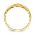 thumbnail image 2 of Auriga 10k Yellow Gold Polished Claddagh Ring for Women Size- 7, 2 of 6
