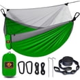 thumbnail image 1 of Hamaca de camping Qevooon, 300 x 200 cm, ligera, con red, 1 of 6