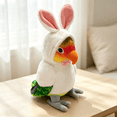 thumbnail image 6 of Creative Parrot Stuffed Animal Doll -7.9 '' Fun Parrot Cross Dressing Rabbit Plush Toy Gift for Birthdays, Home Decor, 6 of 6