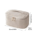 thumbnail image 3 of TIELUTT Travel Makeup Corduroy Large Capacity Pencil Pouch for | Soft Ribbed Texture with Secure Metal Zipper & Hex Screwdriver Set Cmht65075 Pliers Set for Mechanics 8 Piece Screwdriver Set Air Scre, 3 of 5