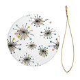 thumbnail image 2 of Lindo adorno colgante navideño moderno retro de mediados de siglo con forma de estrella atómica para árbol de Navidad - Decoraciones colgantes de cerámica para fiestas - Ideas para regalos de adornos, 2 of 8