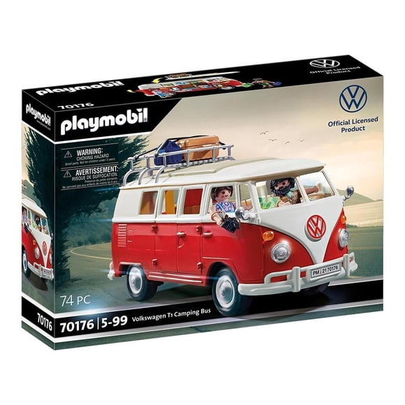 Volkswagen T1 Camping Bus Playmobil Producto con licencia oficial 74 Piezas
